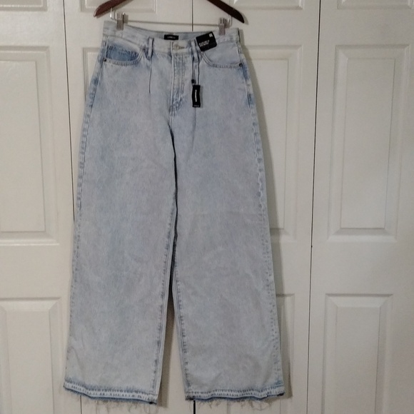 Express Denim - Express Relaxed Wide Super High Rise size 10 Tall